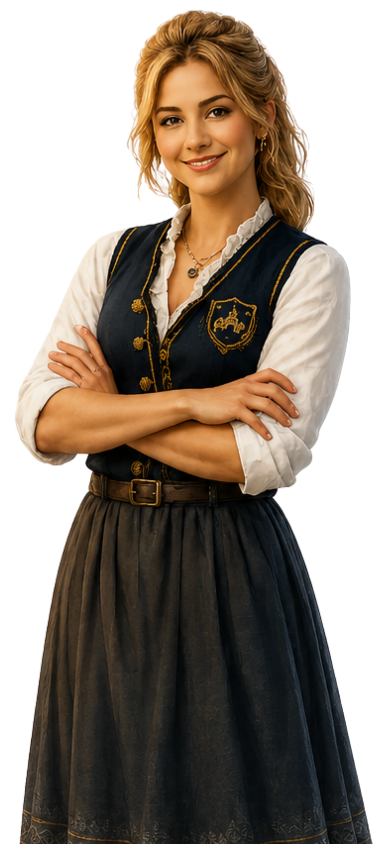 Sophia, your Academy companion — welcome pose