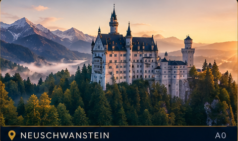 Neuschwanstein Castle — A0 Beginner